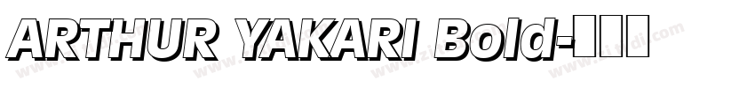 ARTHUR YAKARI Bold字体转换
